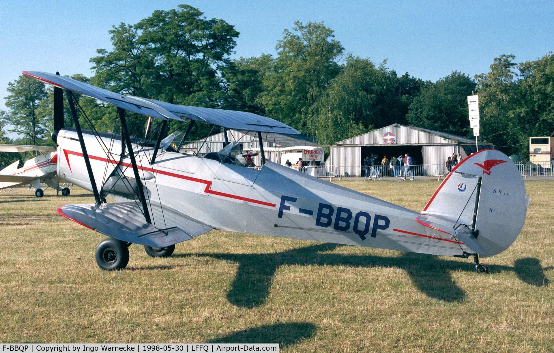 F-BBQP, Nord Stampe SV-4C C/N 191, Stampe-Vertongen (Nord SNCAN) SV-4C at the Meeting Aerien 1998, La-Ferte-Alais, Cerny