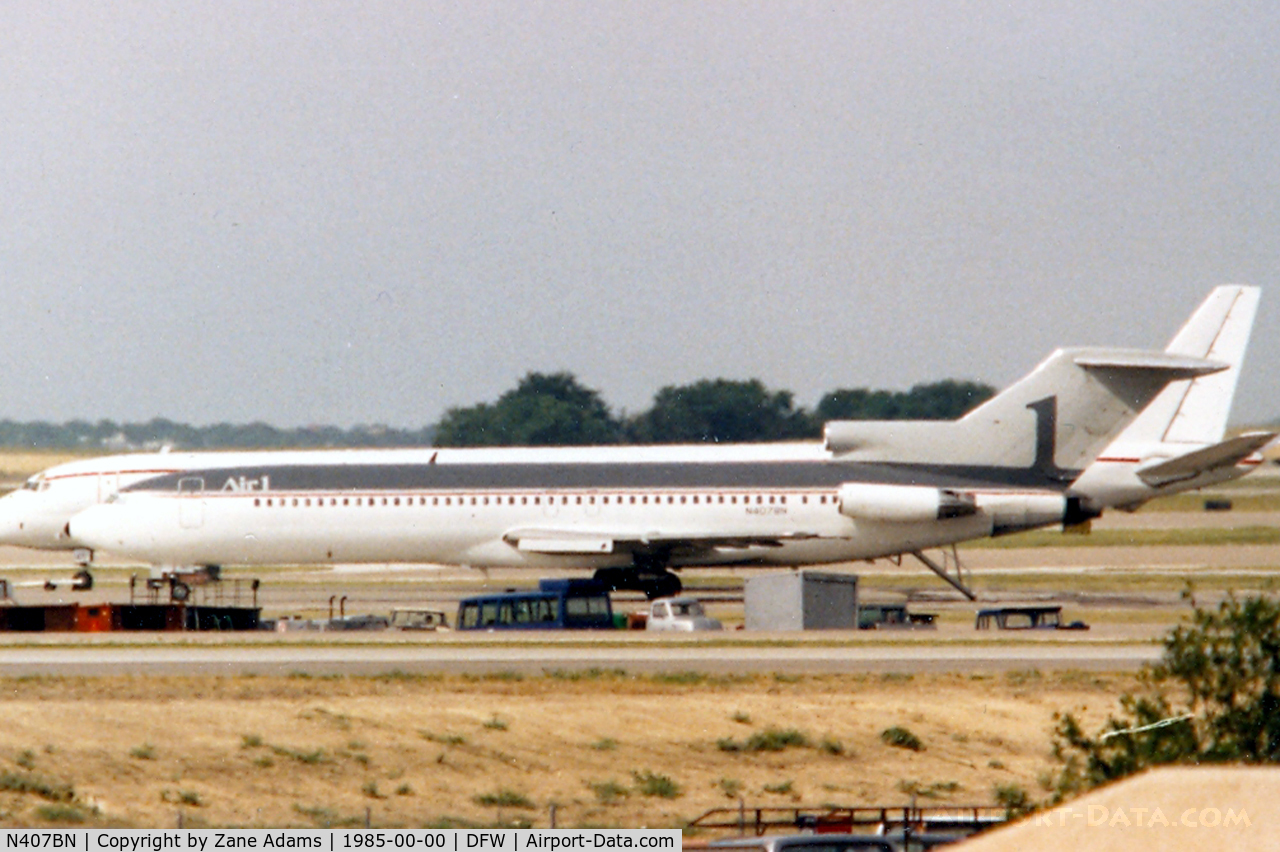 N407BN, 1968 Boeing 727-291 C/N 19992, At DFW - Registered as N407BN - Air1 -  formerly N7277F, N377PA, and YV-465C