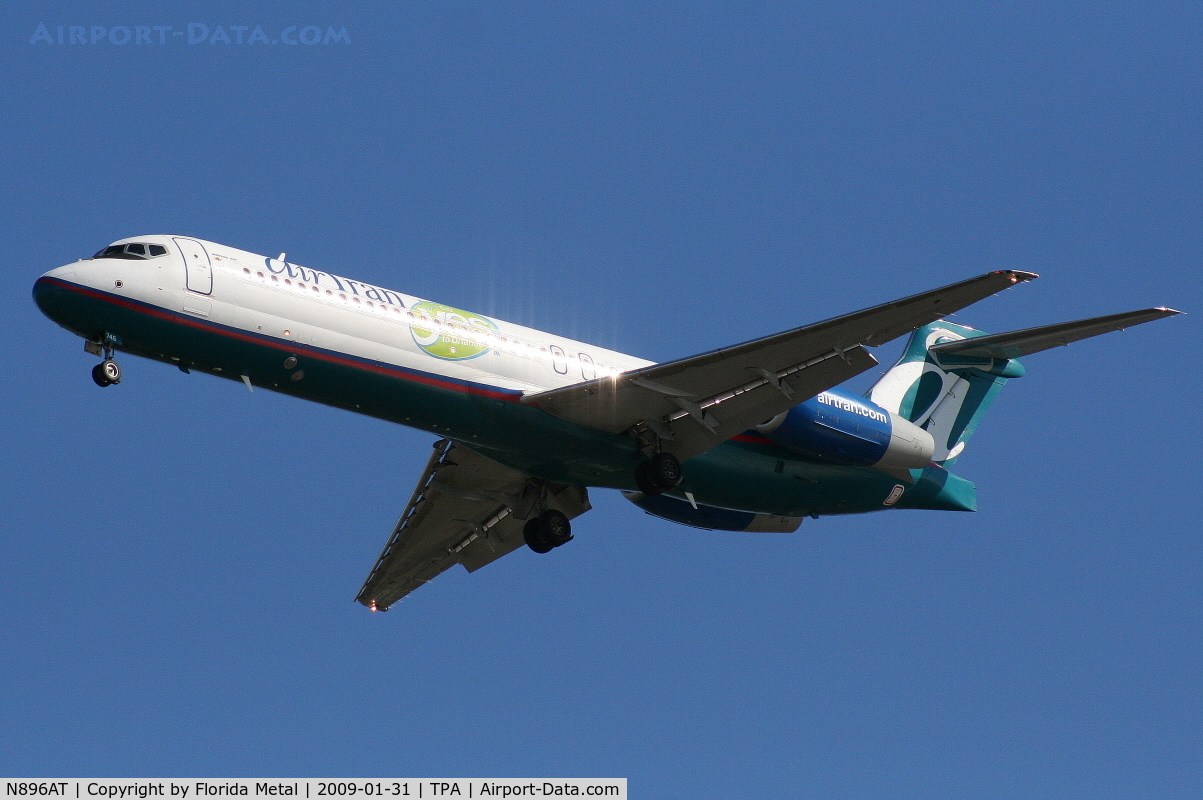 N896AT, 2005 Boeing 717-200 C/N 55048, Air Tran Say Yes to Orlando 717