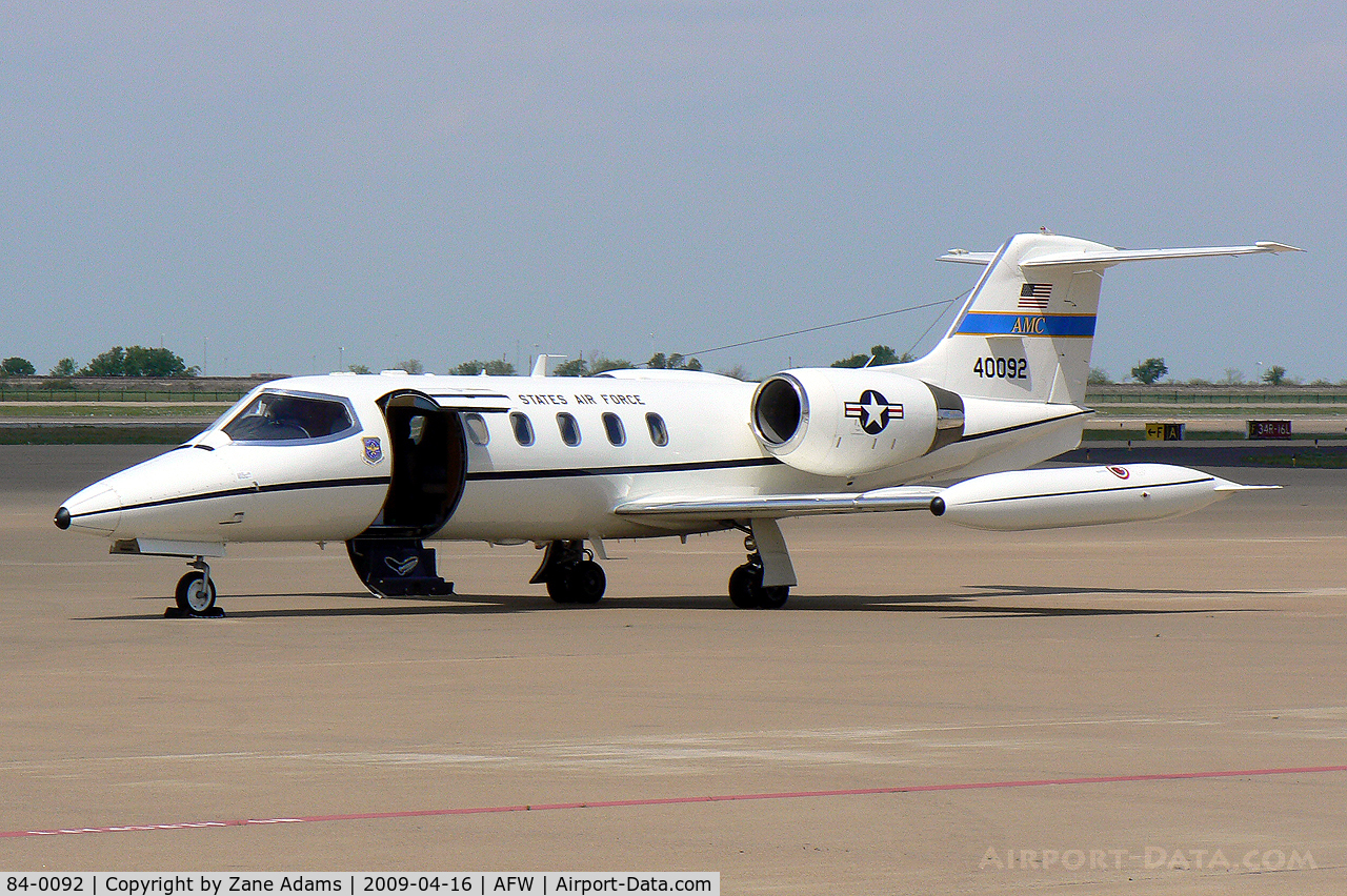 84-0092, 1984 Gates Learjet C-21A C/N 35A-538, USAF Learjet at Alliance - Fort Worth