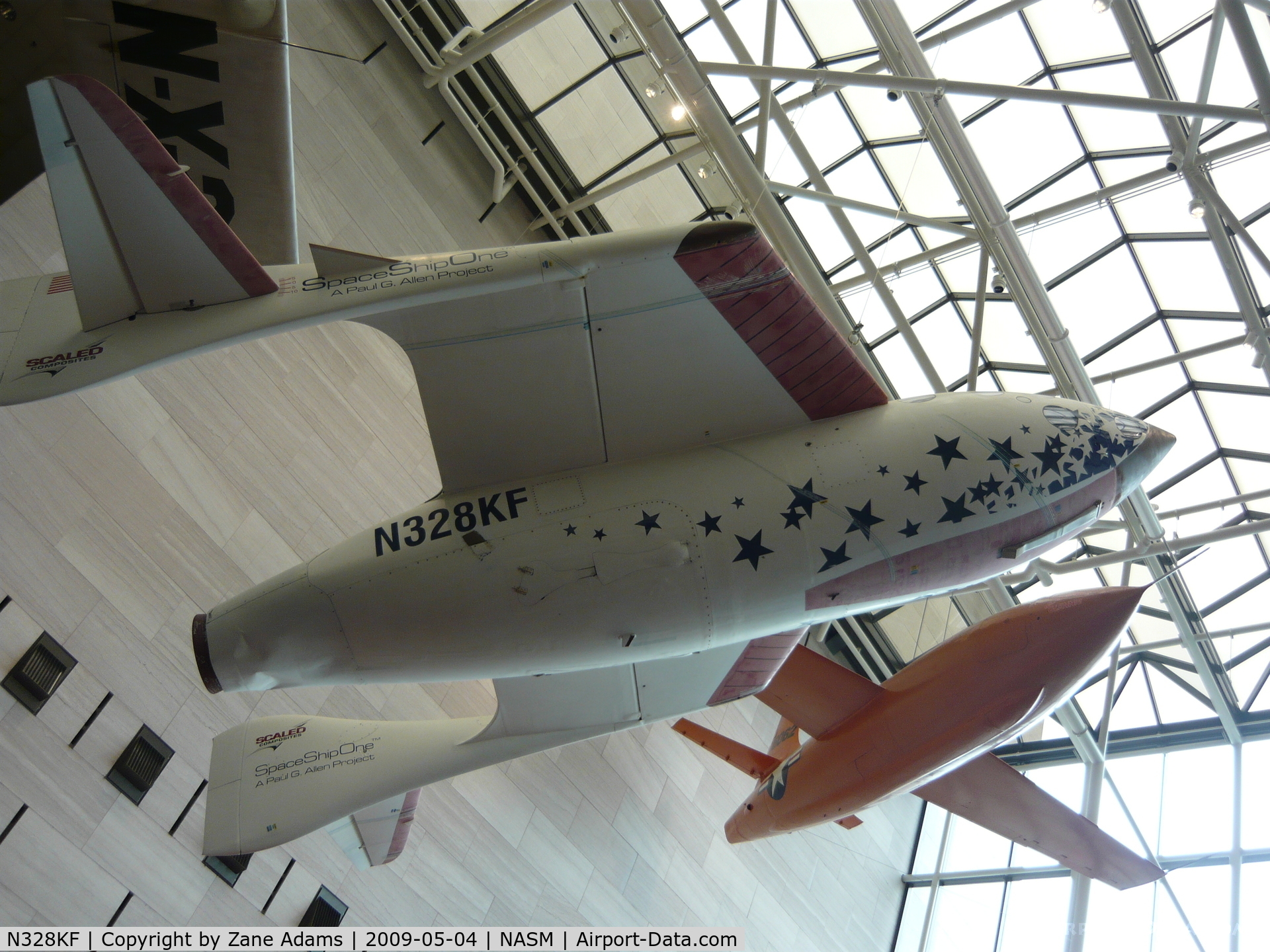 N328KF, 2003 Scaled Composites 316 C/N 001, Spaceship One at the NASM - Taken by my son.