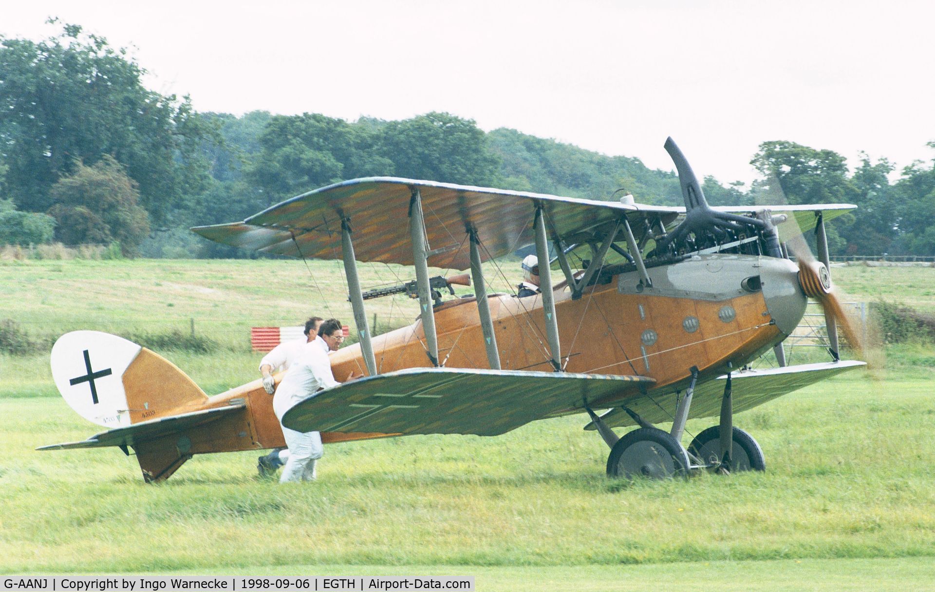 G-AANJ, 1918 LVG C.VI C/N 4503, Luftverkehrs-Gesellschaft L.V.G. C VI at the 1998 Shuttleworth Pageant