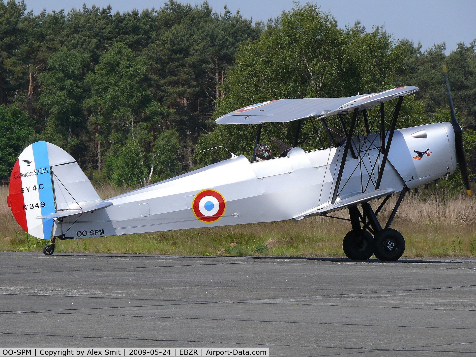 OO-SPM, Stampe-Vertongen SV-4C C/N 349, Stampe-Vertongen SNCAN/SV4C OO-SPM painted as French Air Force 349