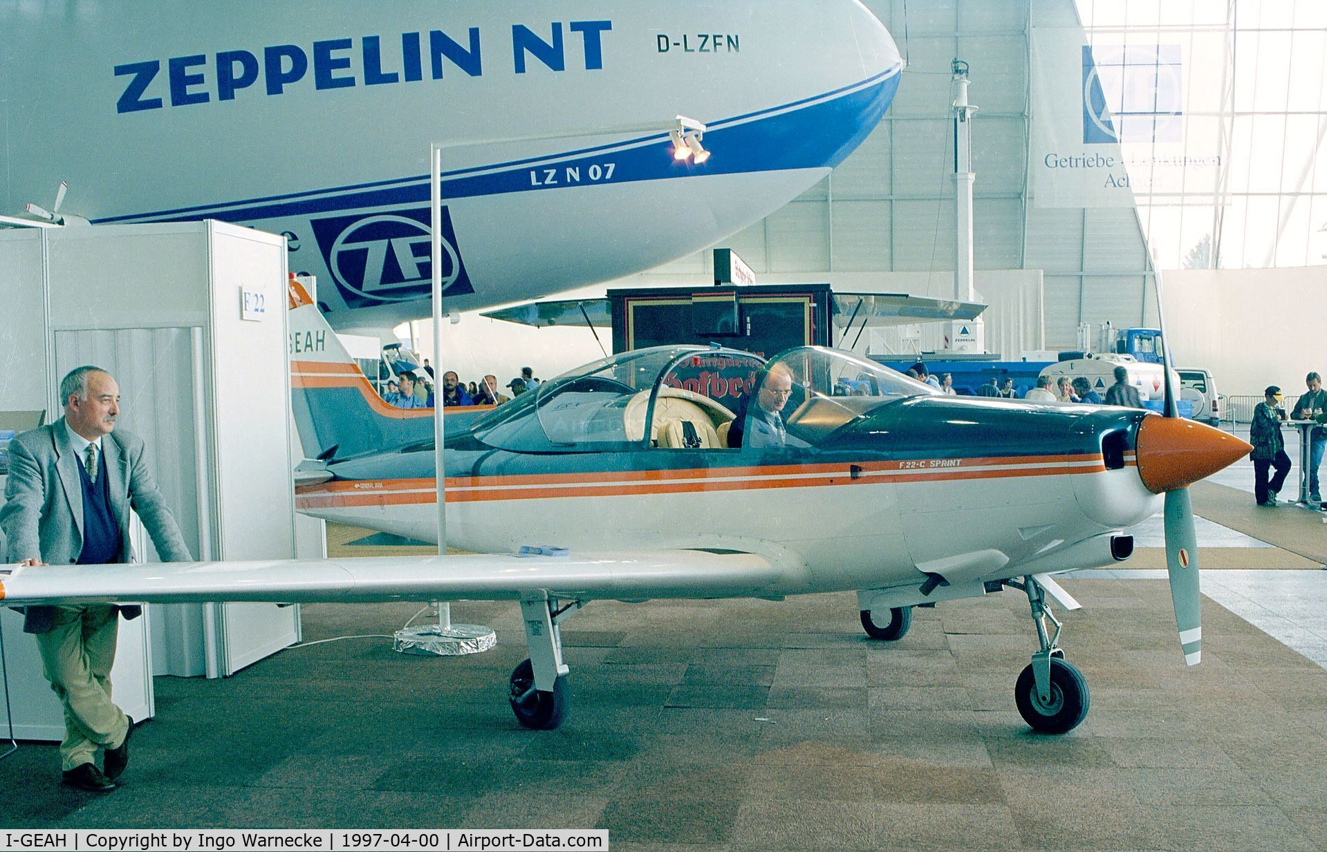 I-GEAH, 1993 General Avia F-22C C/N 005, General Avia F-22C Pinguino Sprint at the Aero 1997, Friedrichshafen