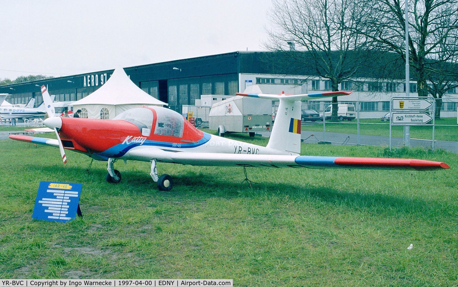 YR-BVC, IAR IAR-46S C/N 002, IAR IAR-46S at the Aero 1997, Friedrichshafen
