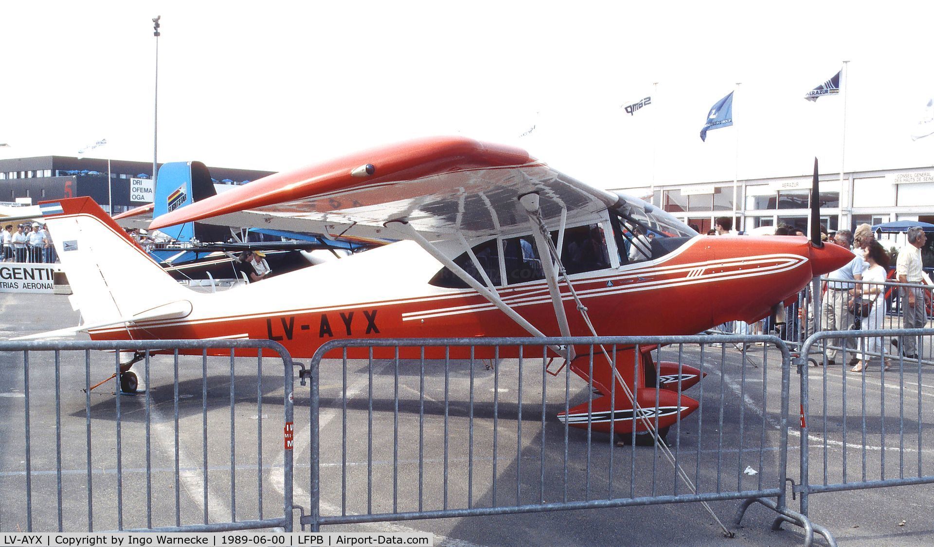 LV-AYX, Aero Boero 115 C/N 074, Aero Boero 115 at the Aerosalon 1989 Paris