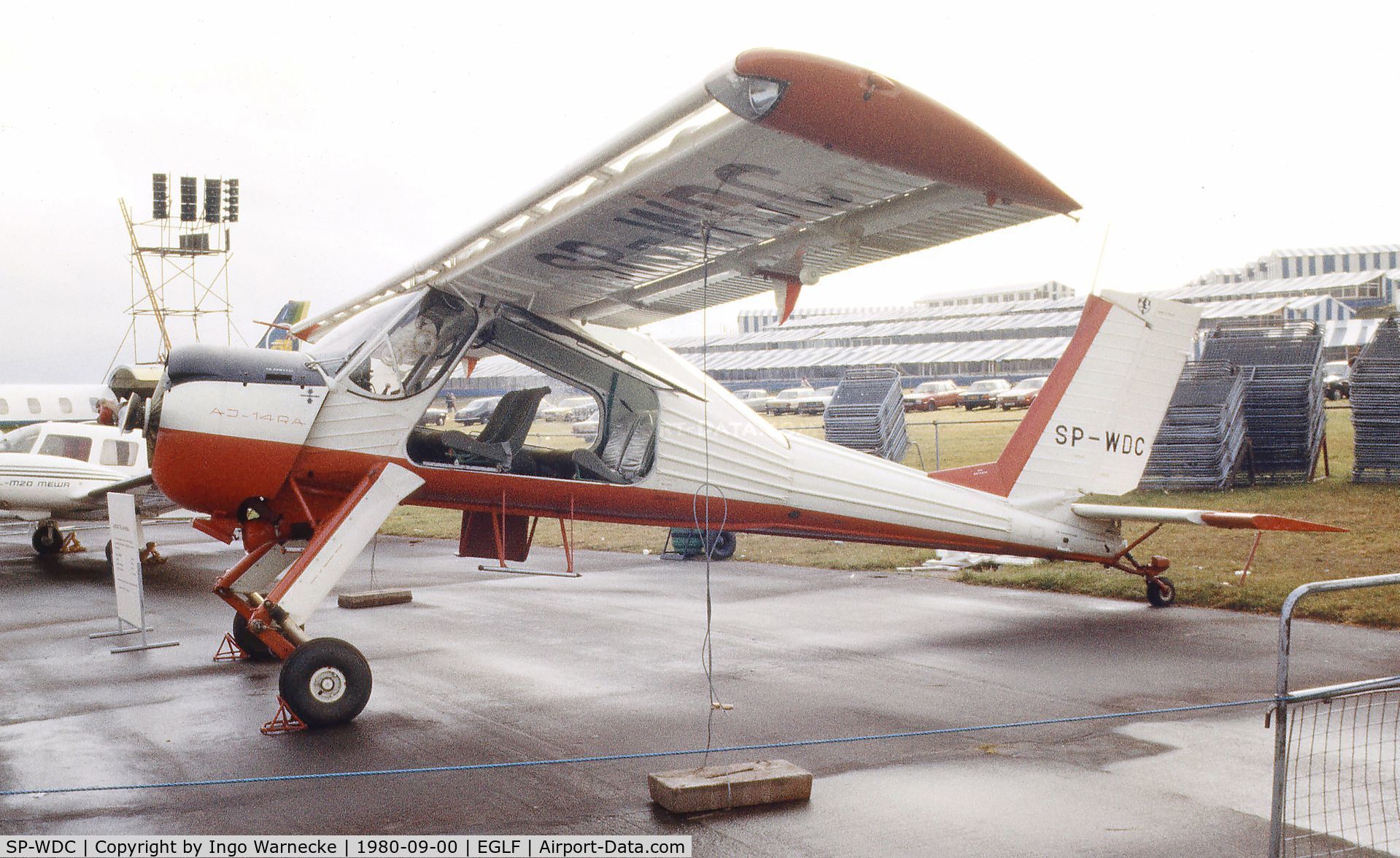 SP-WDC, 1981 PZL-Okecie PZL-104 Wilga 35A C/N 140542, PZL PZL-104 Wilga 35 at Farnborough International 1980
