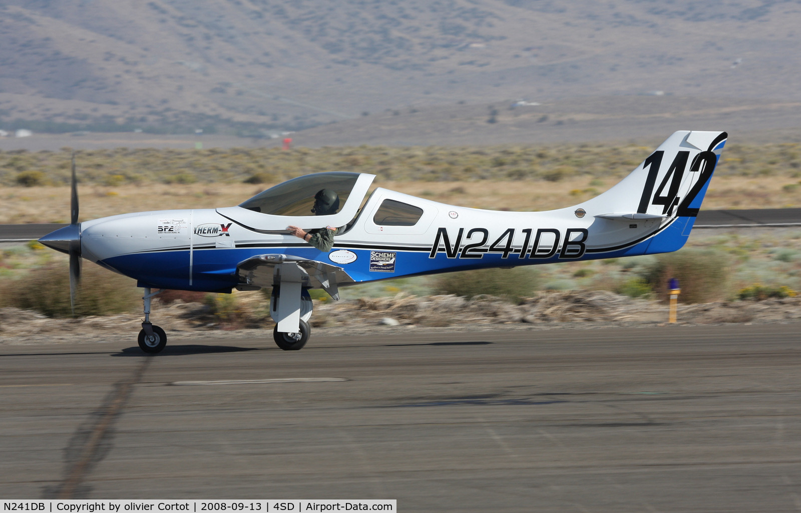 N241DB, 2007 Lancair Legacy C/N L2K-290, taken during the Reno Air races 2008