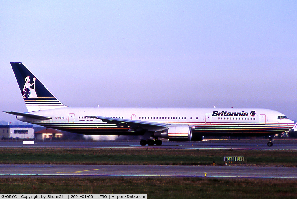 G-OBYC, 1996 Boeing 767-304/ER C/N 28041, Ready for take off rwy 15L