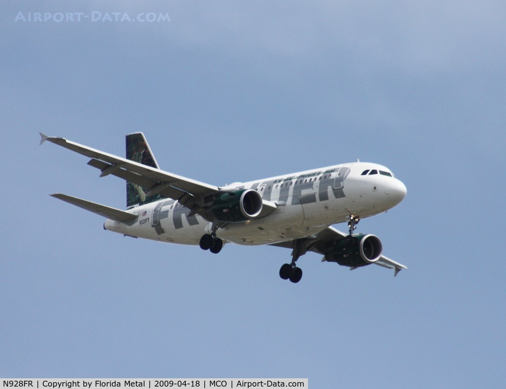 N928FR, 2004 Airbus A319-111 C/N 2236, Frontier A319