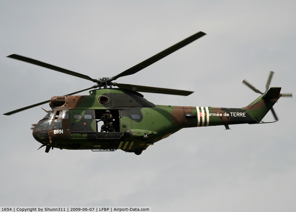 1654, Aérospatiale SA-330B Puma C/N 1654, During the show at the LFBP Open Day 2009