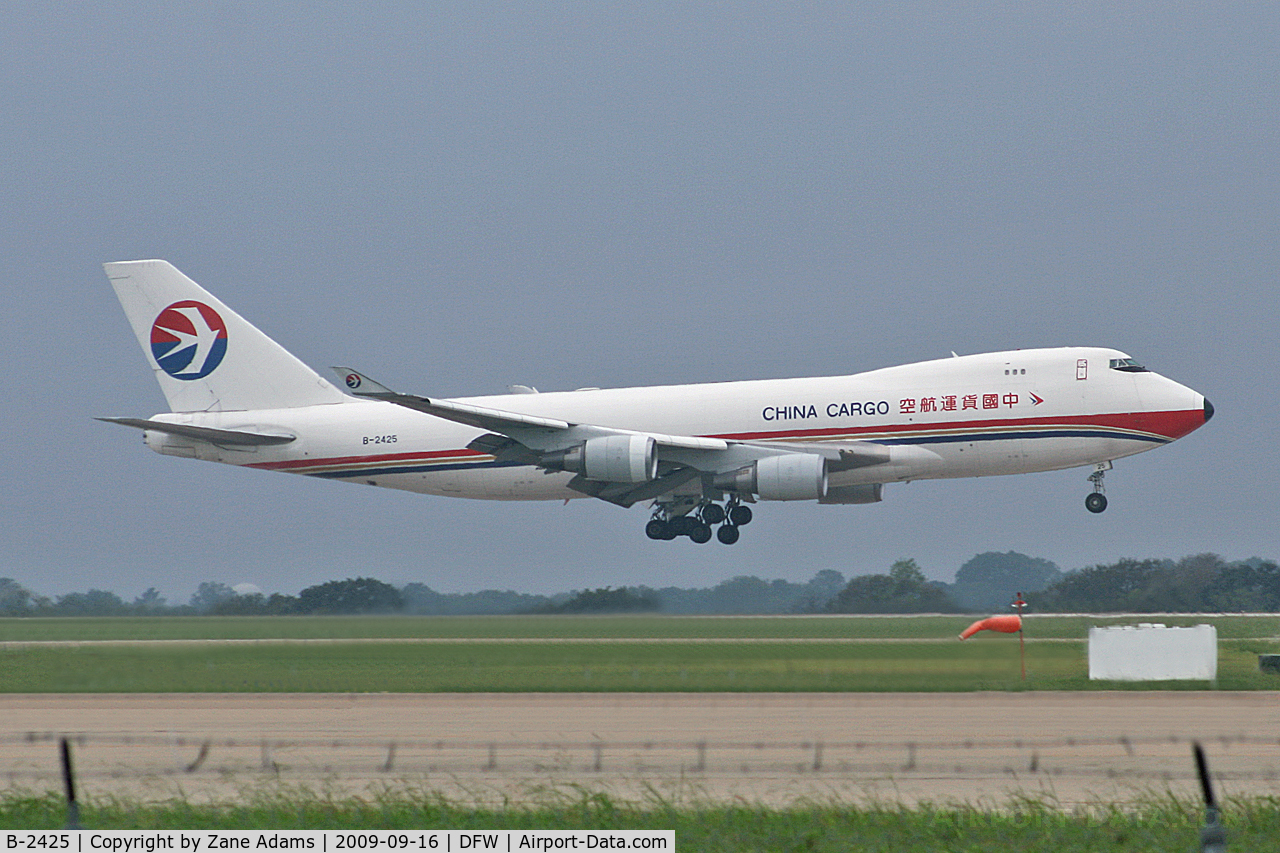 B-2425, 2006 Boeing 747-40BF/ER/SCD C/N 35207/1377, Landing at DFW International