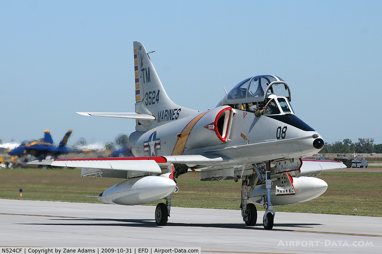 N524CF, 1967 Douglas TA-4F Skyhawk C/N 13590, Collings Foundation A-4 at the Wings Over Houston Airshow