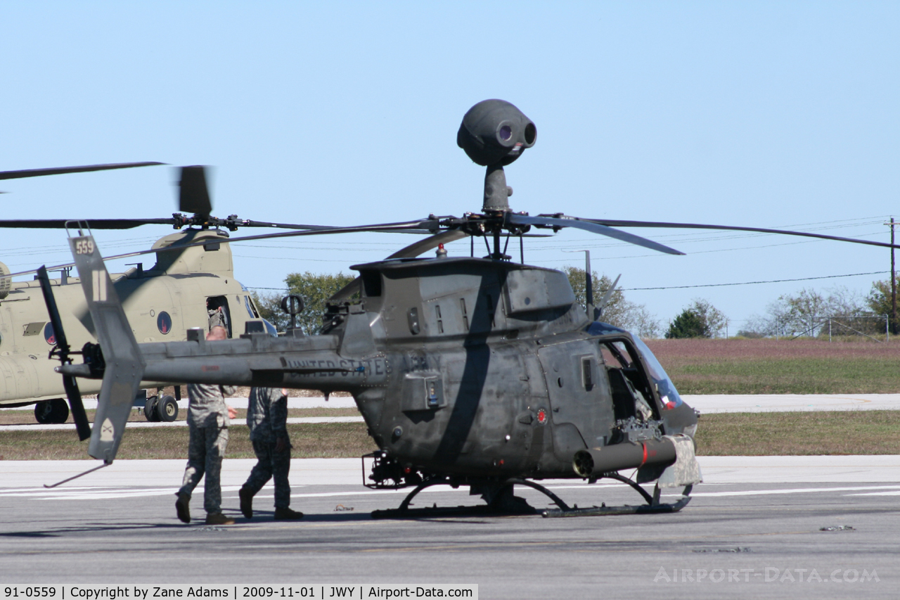 91-0559, Bell OH-58D Kiowa Warrior C/N Not found 91-0559, US Army OH-58D at Midway Airport (Midlothian, TX)