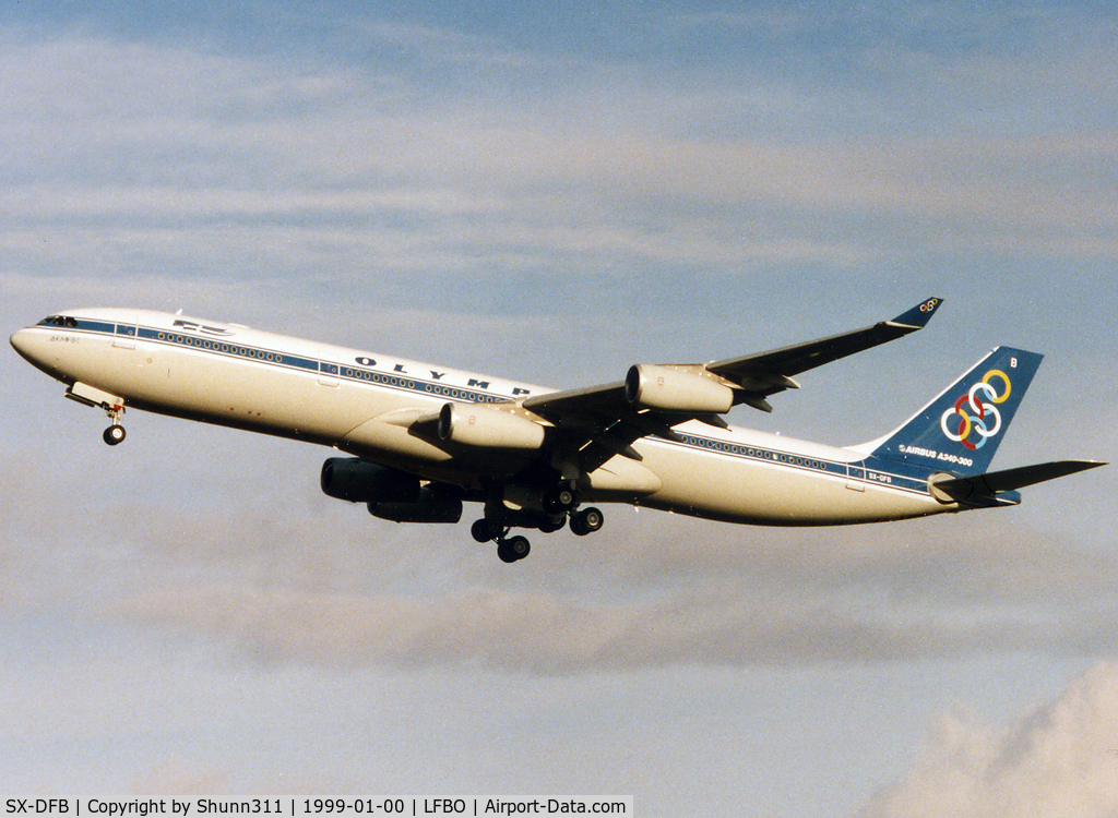 SX-DFB, 1999 Airbus A340-313X C/N 239, Delivery day...