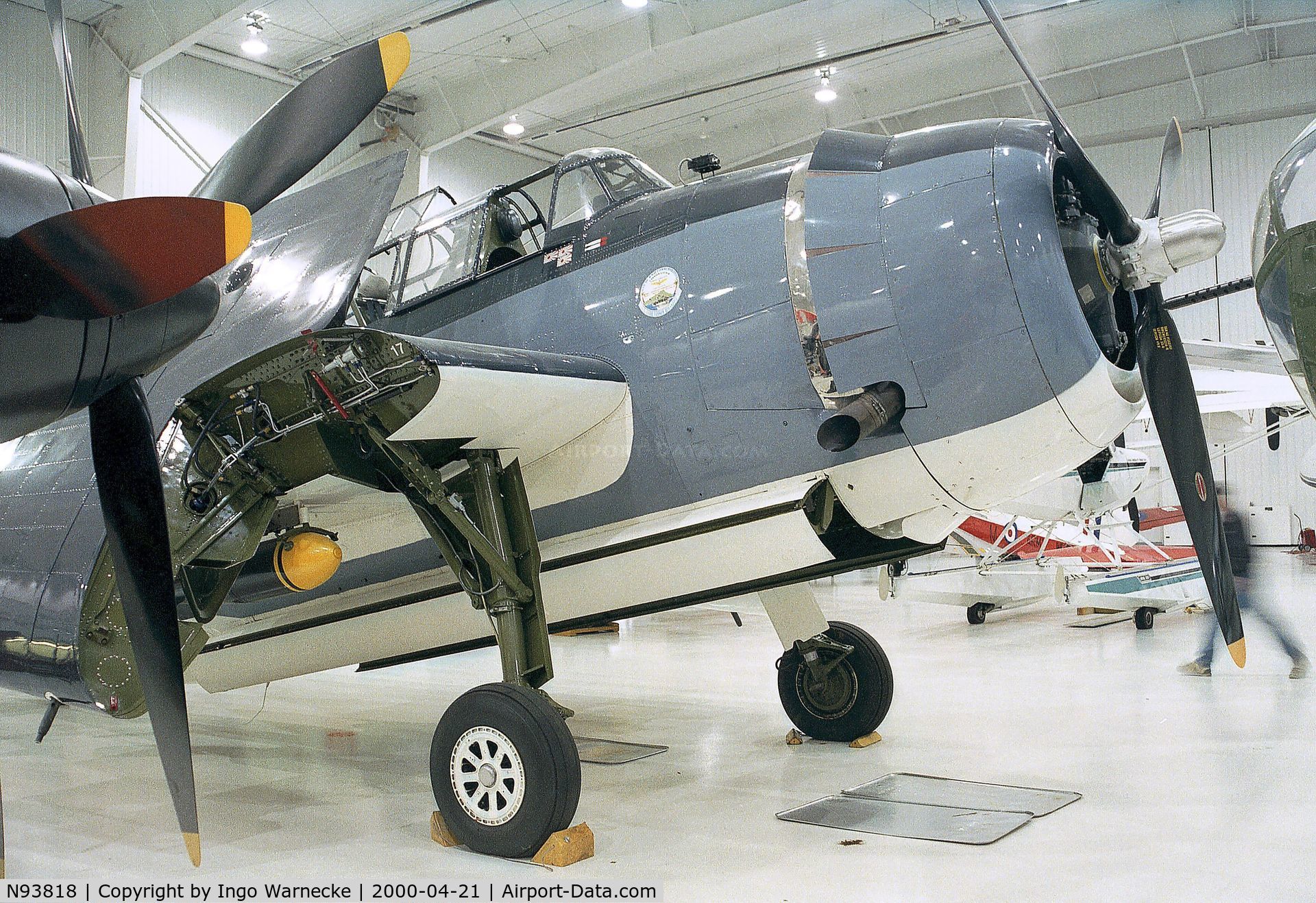 N93818, 1945 Grumman TBM-3E Avenger C/N 53818, Grumman (General Motors) TBM-3E Avenger at the Polar Aviation Museum, Blaine MN