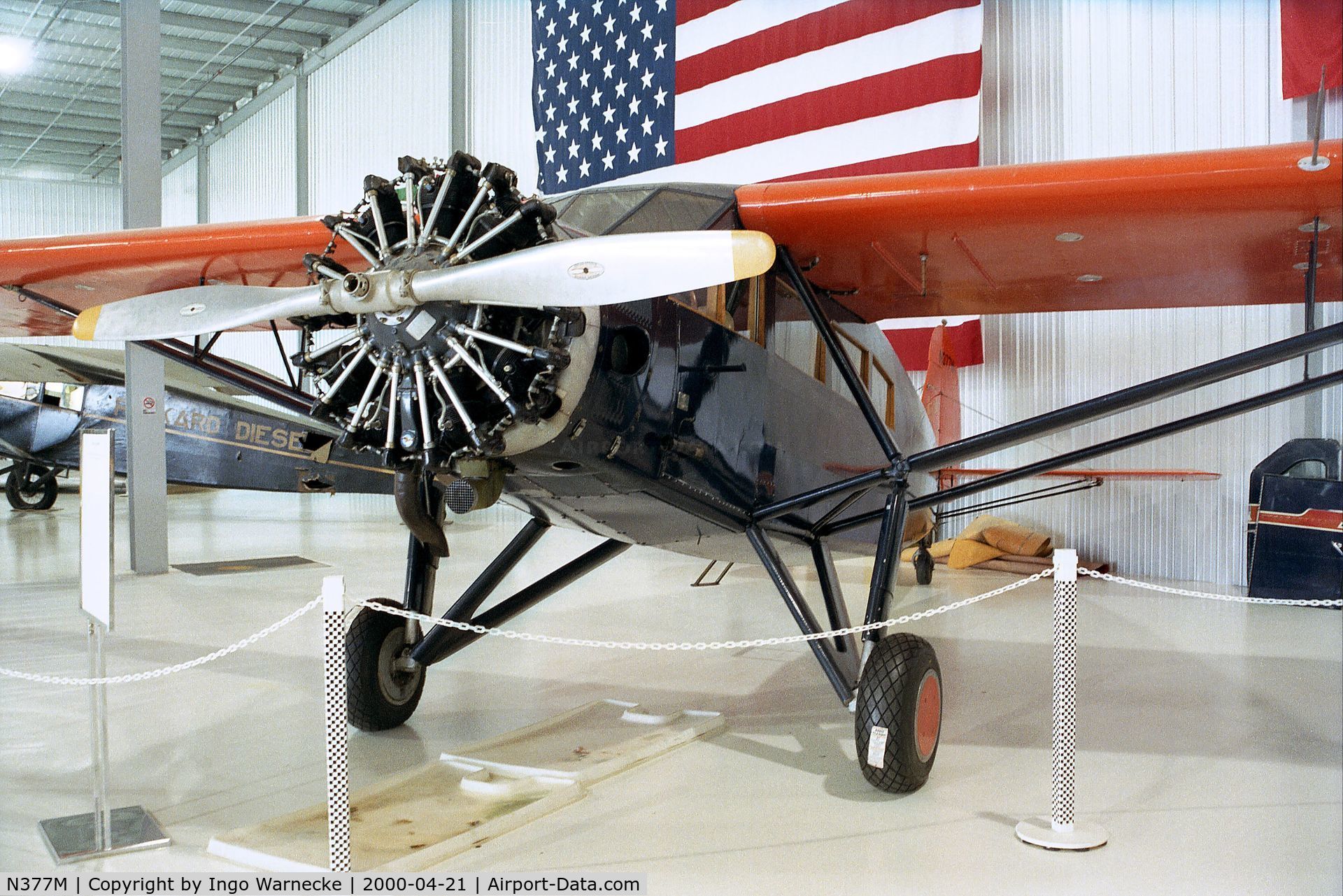 N377M, 1929 Curtiss-Wright Travel Air A-6000-A C/N A6A-2003, Curtiss-Wright Travel Air A-6000-A at the Golden Wings Flying Museum, Blaine MN