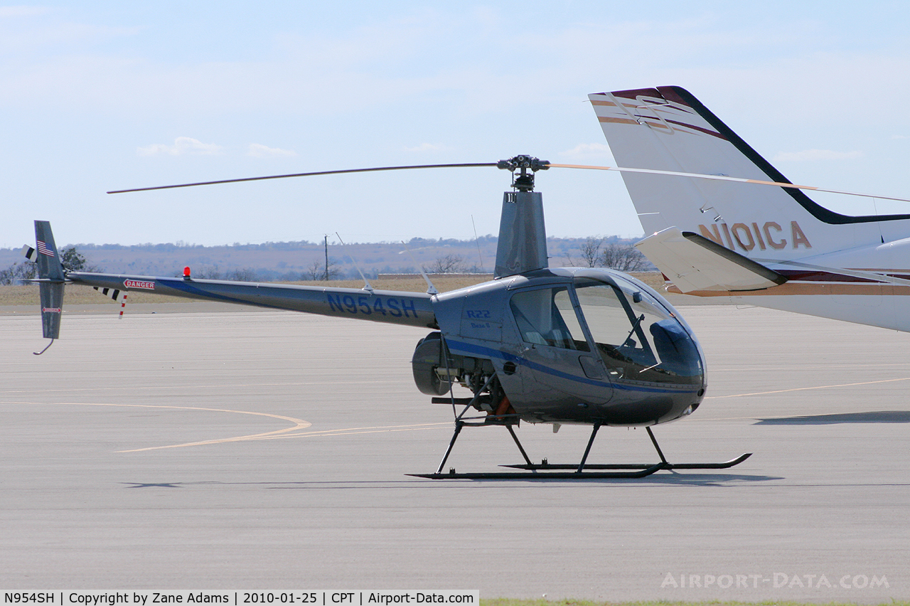 N954SH, 2005 Robinson R22 Beta C/N 3924, Former Sliver State Helicopters Robinson at Cleburne Municipal