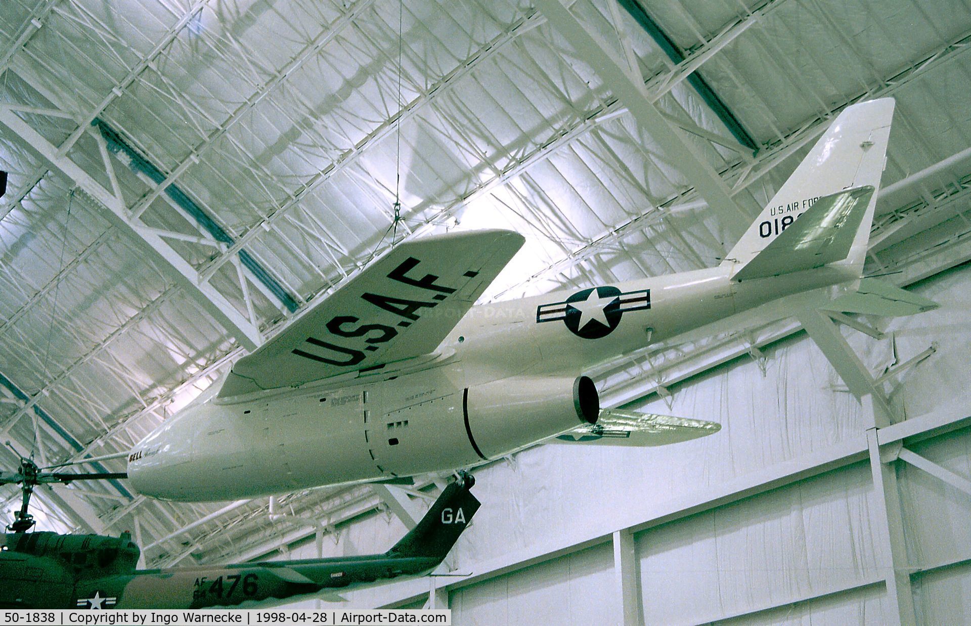 50-1838, 1950 Bell X-5 C/N Not found 50-1838, Bell X-5 at the USAF Museum, Dayton OH