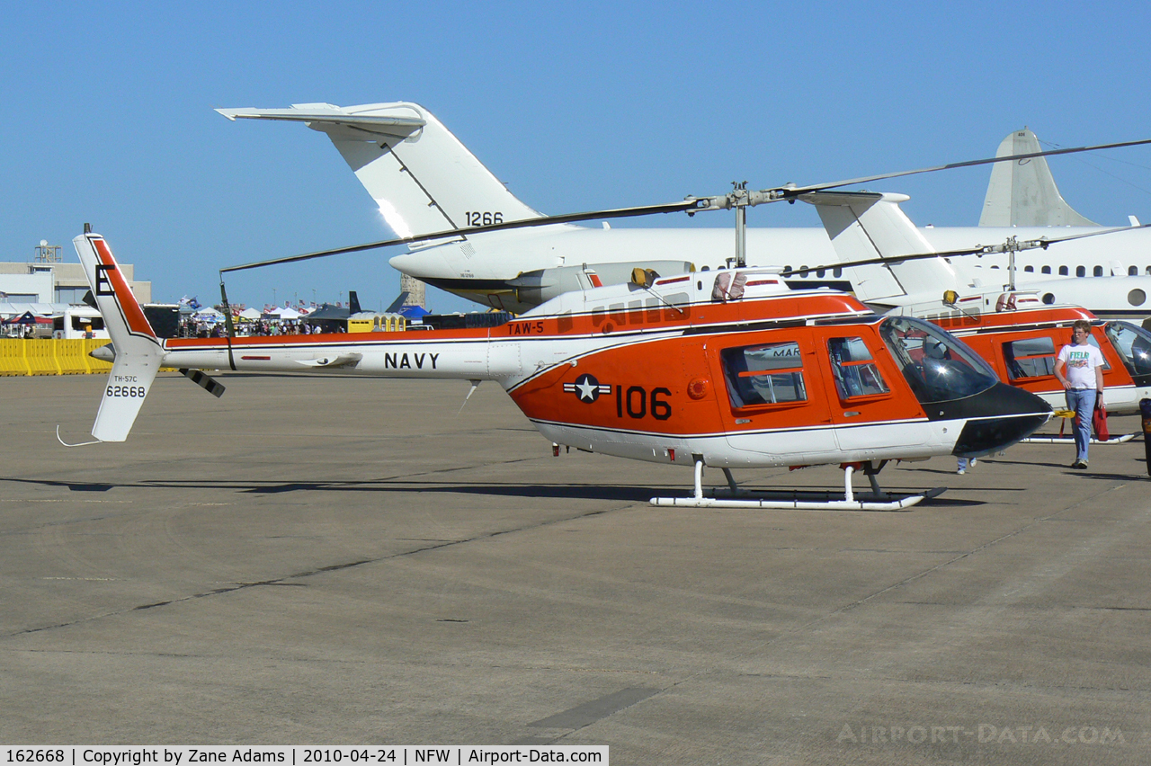 162668, Bell TH-57C Sea Ranger C/N 3751, At the 2010 NAS JRB Fort Worth Airshow