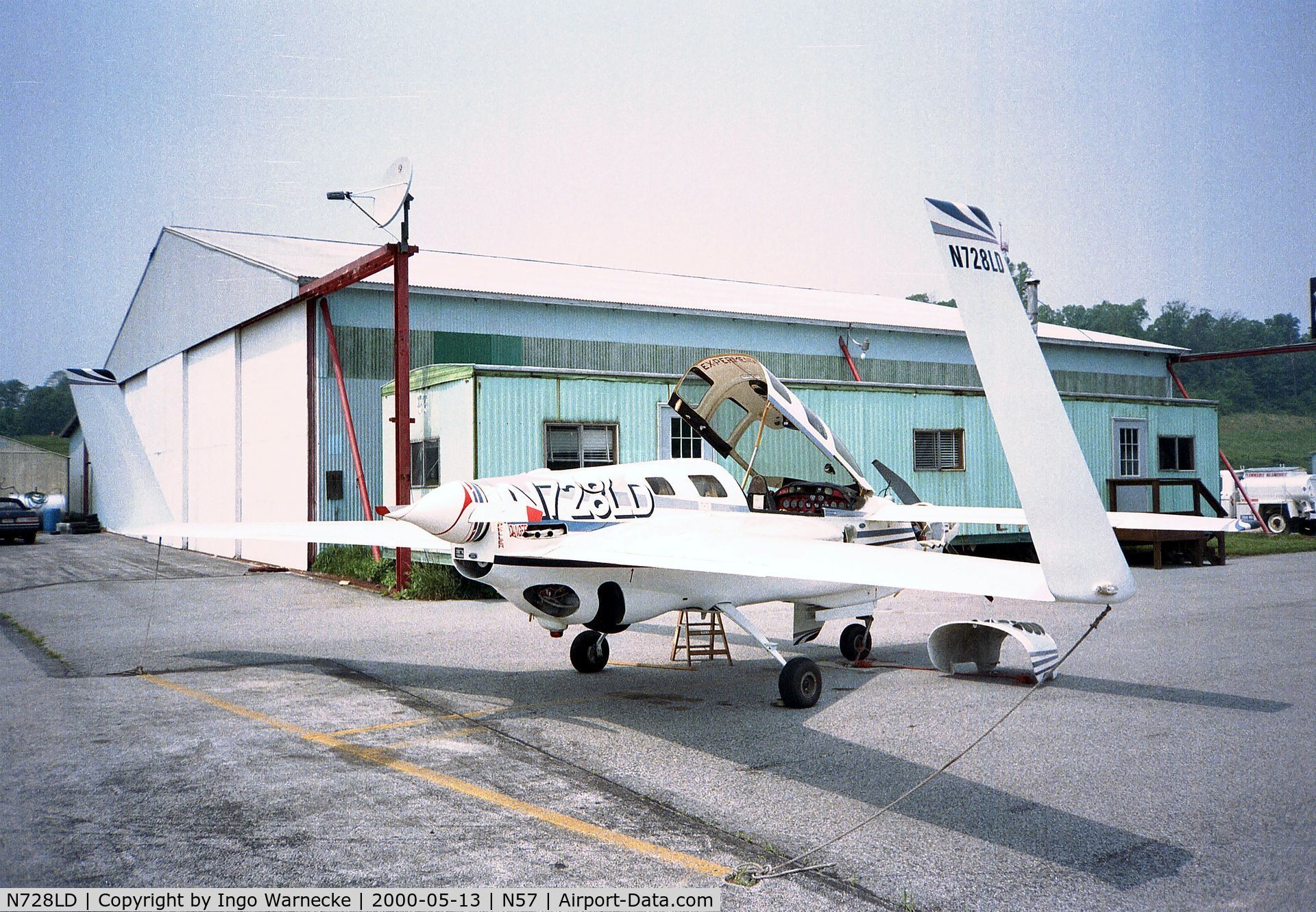 N728LD, 1999 Rutan Defiant C/N 106, Rutan (Stevens) Defiant RG at New Garden Airport, Toughkenamon PA