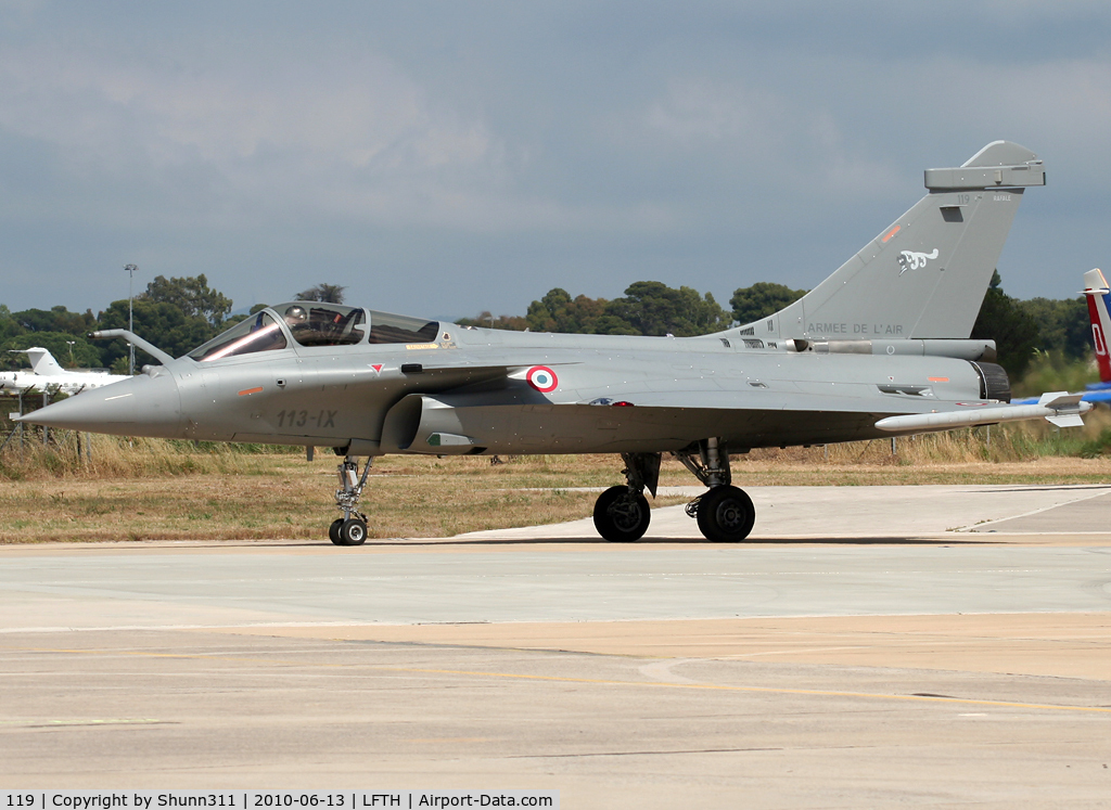 119, 2010 Dassault Rafale C C/N 119, Used as a demo during LFTH Open Day 2010...