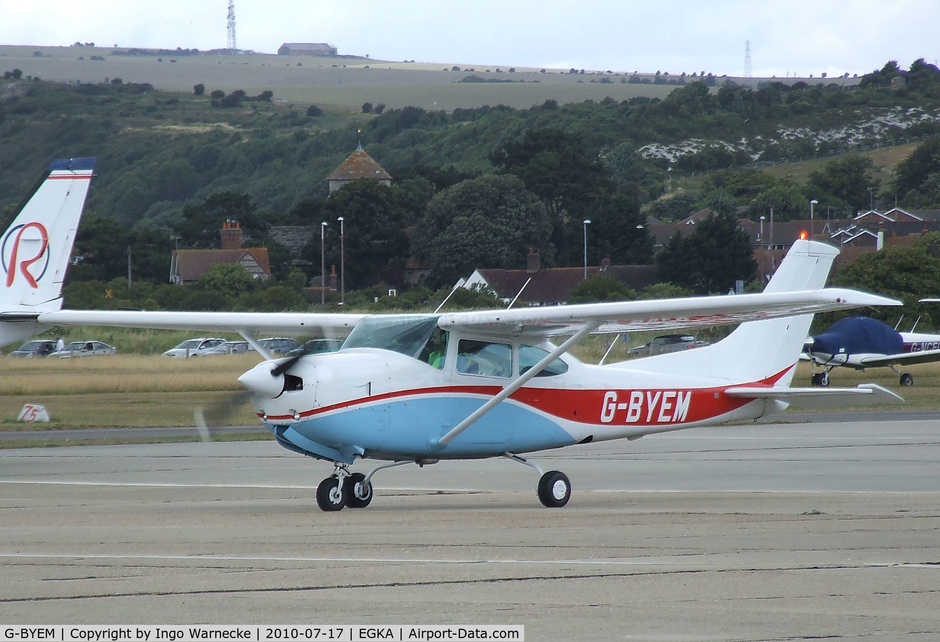 G-BYEM, 1979 Cessna R182 Skylane RG C/N R182-00822, Cessna R182 Skylane RG at Shoreham airport