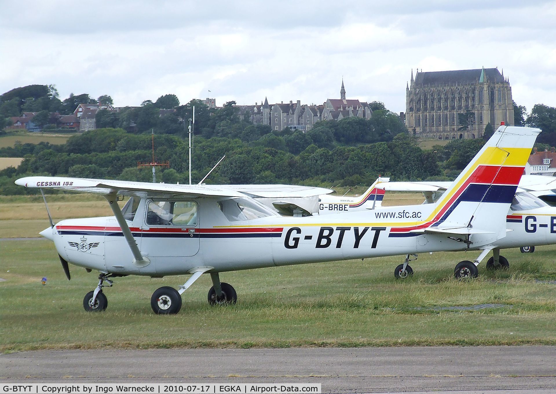 G-BTYT, 1978 Cessna 152 C/N 152-80455, Cessna 152 at Shoreham airport