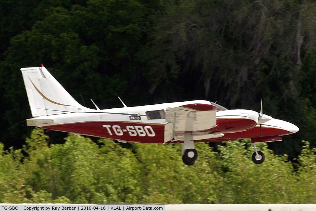 TG-SBO, 1980 Piper PA-34-200T Seneca II C/N 34-8070305, Piper PA-34-200T Seneca II [34-8070305] Lakeland-Linder~N 16/04/2010