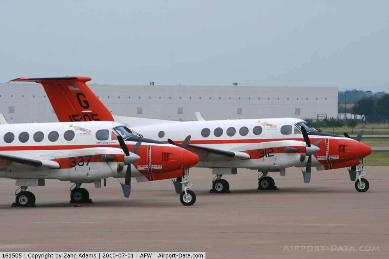 161505, Beech UC-12B Huron C/N BJ-53, US Navy TC-12B escaping NAS Kingsville and possible damage from Hurricane Alex. Alliance Airport - Fort Worth, TX