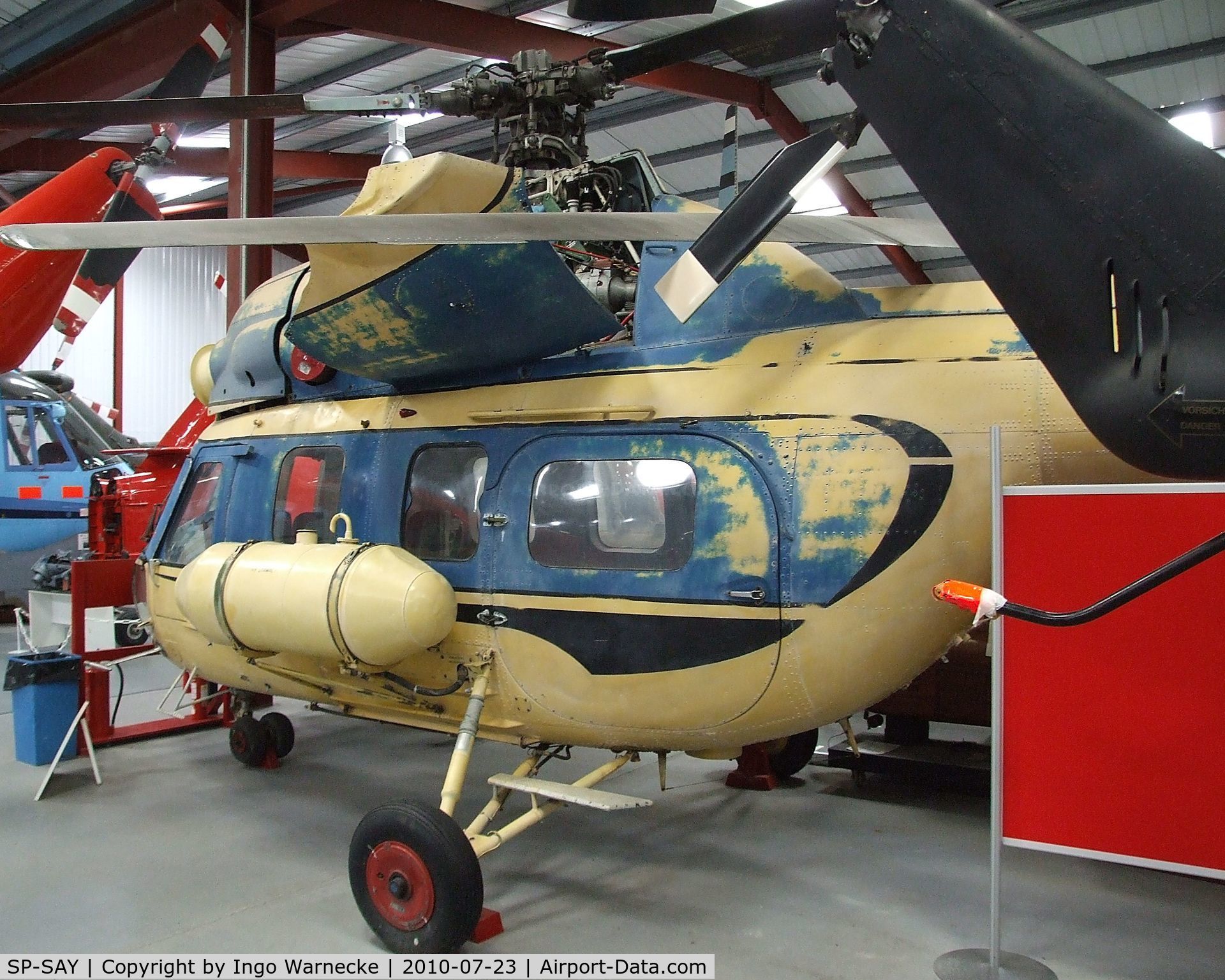 SP-SAY, 1985 PZL-Swidnik Mi-2 C/N 529538125, Mil (PZL-Swidnik) Mi-2 Hoplite at the Helicopter Museum, Weston-super-Mare