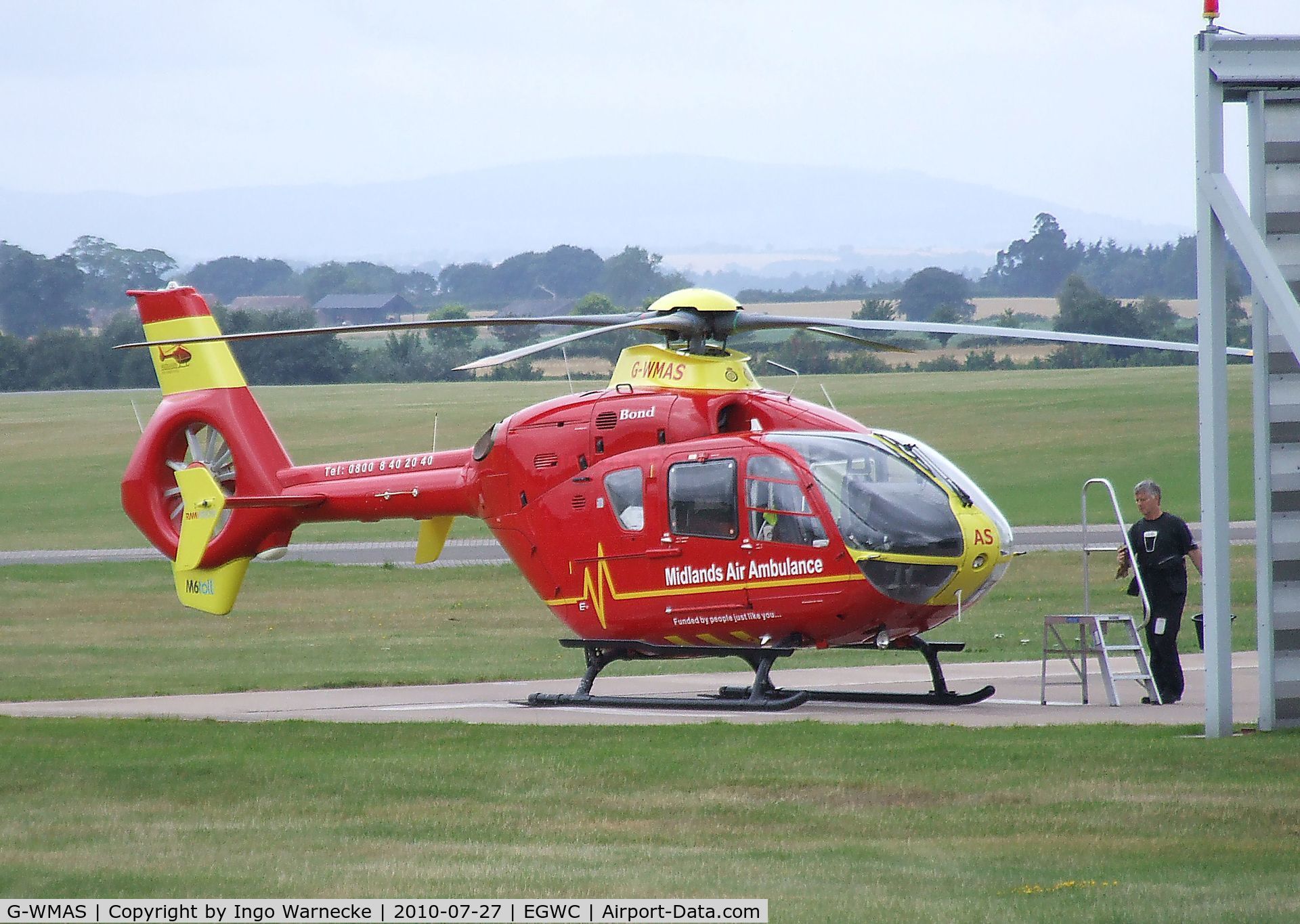 G-WMAS, 2001 Eurocopter EC-135T-2 C/N 0174, Eurocopter EC135T2 EMS-helicopter of Midlands Air Ambulance at Cosford airfield