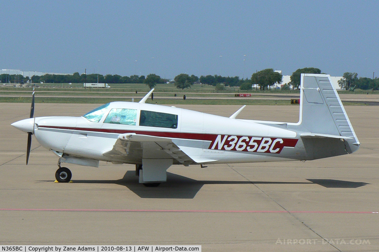 N365BC, Mooney M20J 201 C/N 24-1213, At Alliance Airport, Fort Worth, TX