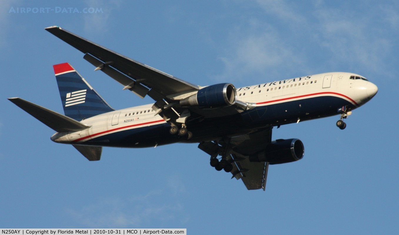 N250AY, 1988 Boeing 767-201 C/N 23902, US Airways 767-200