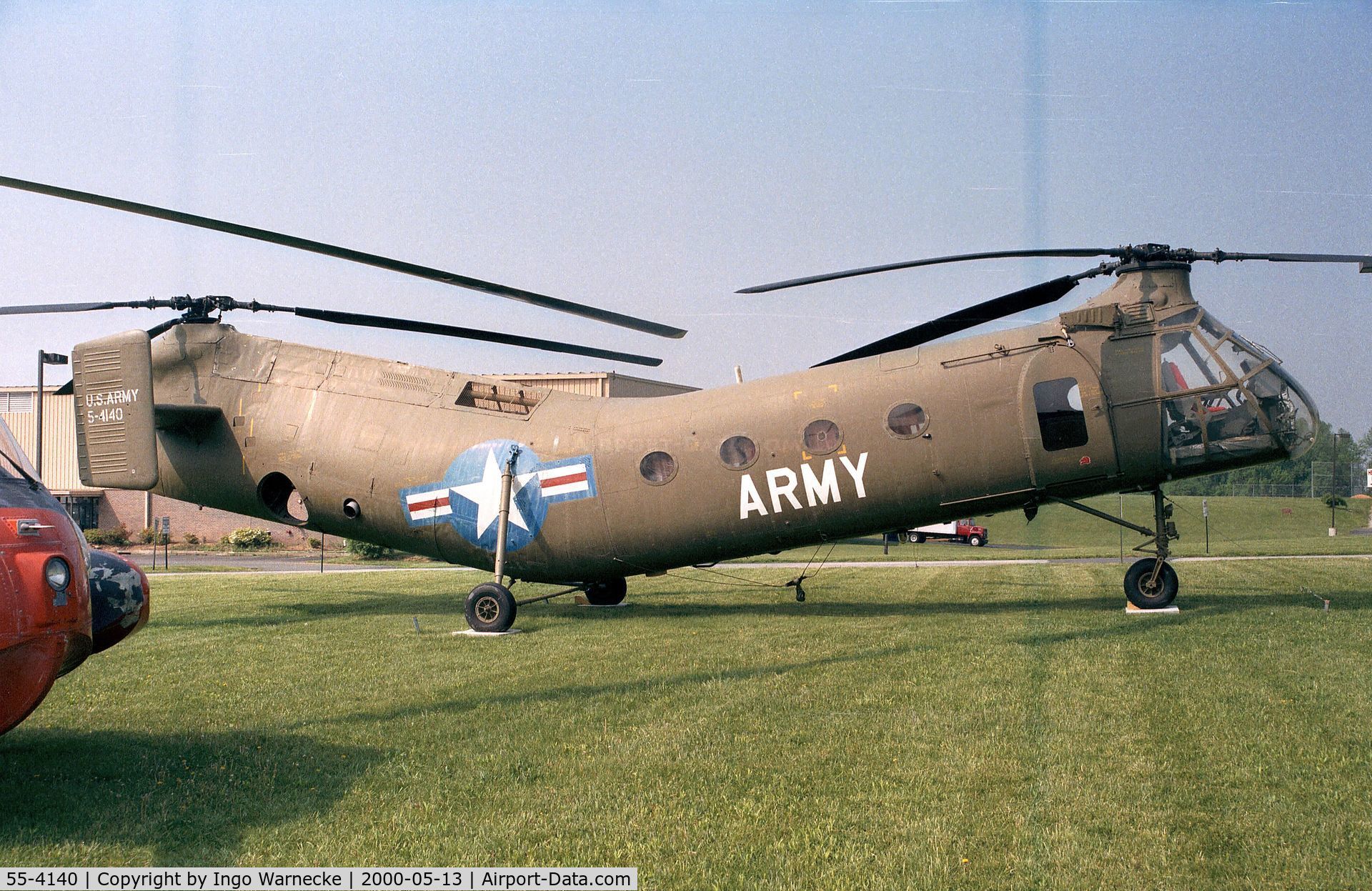 55-4140, 1955 Piasecki H-21C Shawnee C/N C.94, Piasecki (Vertol) H-21C Shawnee at the American Helicopter Museum, West Chester PA