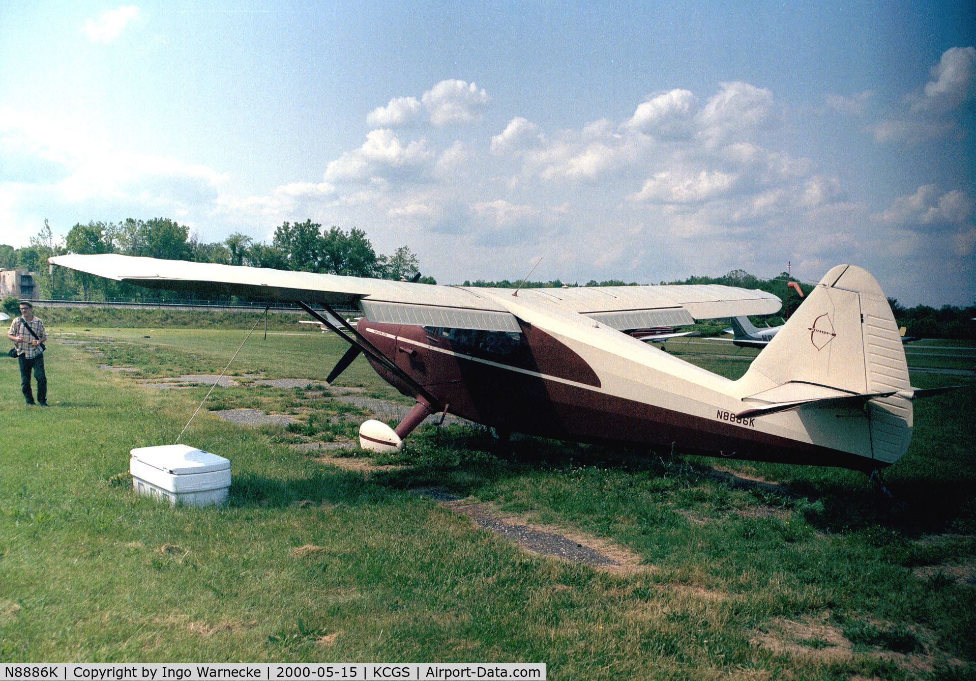 N8886K, 1947 Stinson 108-1 Voyager C/N 108-1886, Stinson 108-1 Voyager 150 at College Park MD airfield