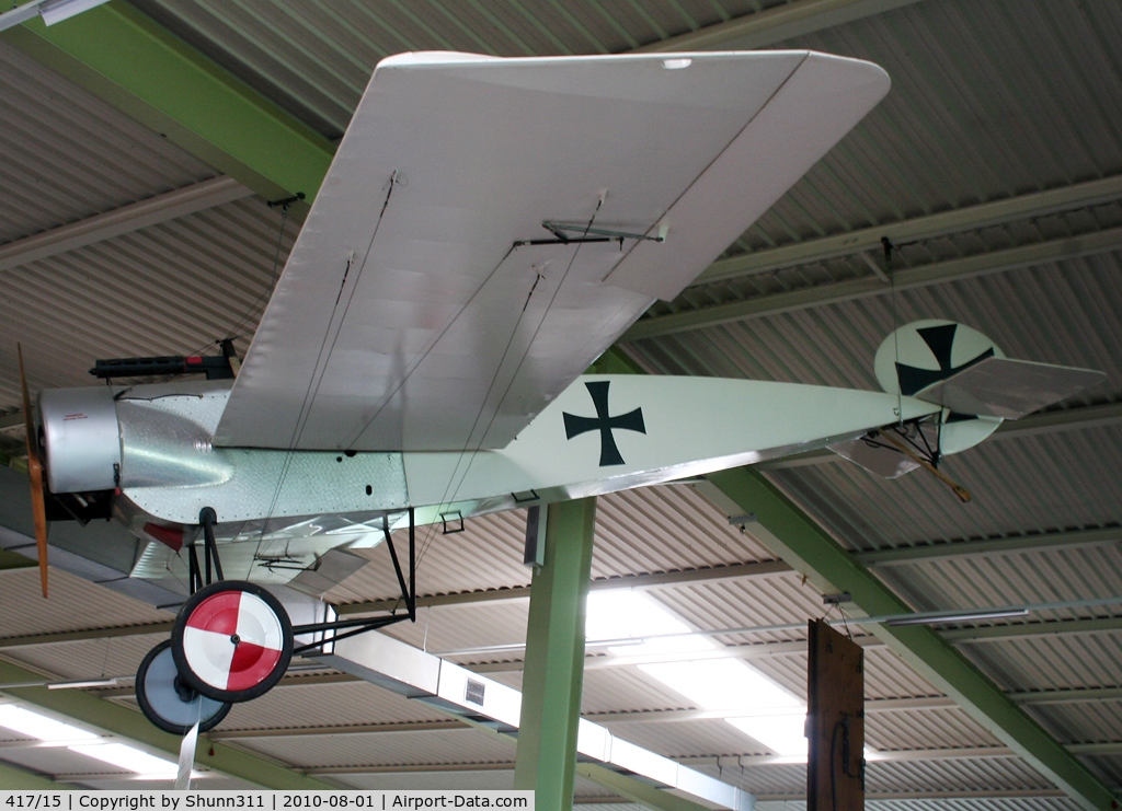 417/15, Fokker E.III Eindecker C/N Not found 417/15, Fokker E.III replica preserved @ Sinsheim Museum...