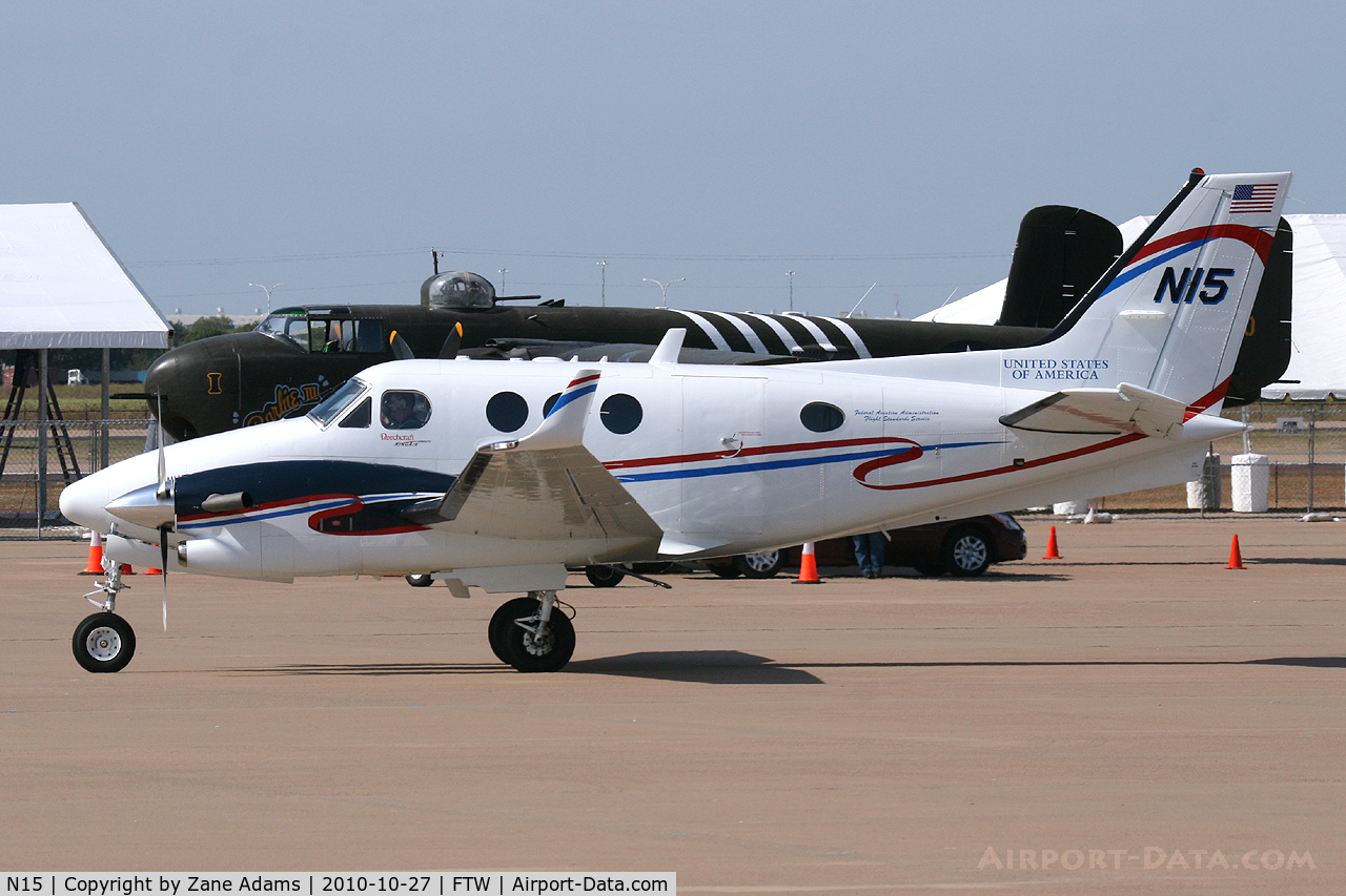 N15, Hawker Beechcraft Corp C90GTI King Air C/N LJ-1991, FAA King Air at Alliance Airport, Fort Worth, TX