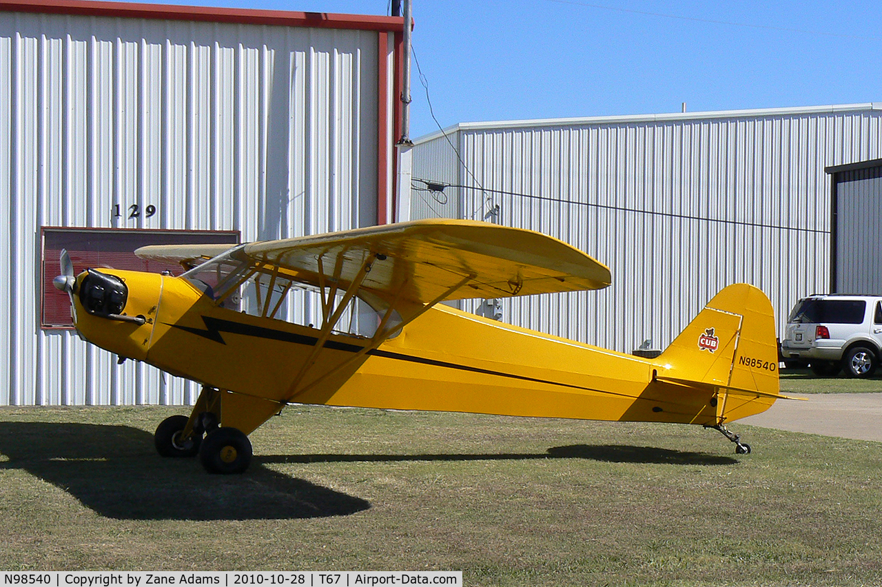 N98540, 1946 Piper J3C-65 Cub C/N 18751, At Hicks Field - Fort Worth, TX