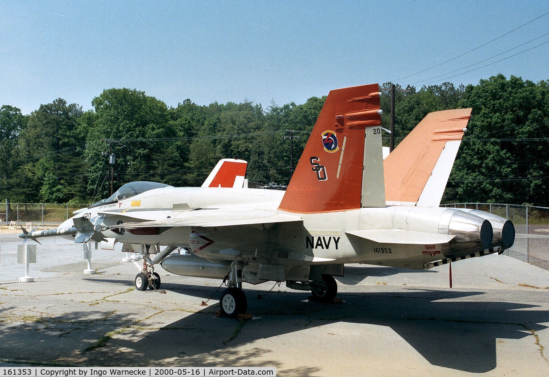 161353, McDonnell Douglas F/A-18A Hornet C/N 0021, McDonnell Douglas F/A-18A Hornet at the Patuxent River Naval Air Museum