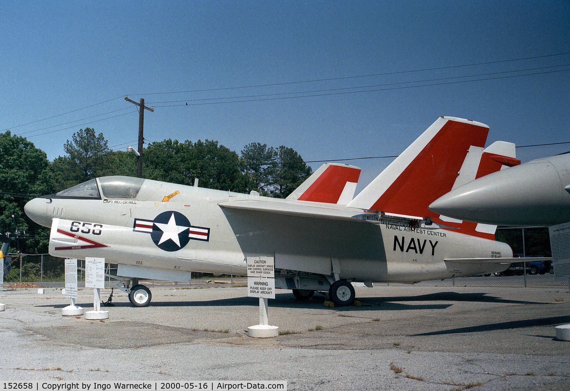 152658, LTV A-7A Corsair II C/N A-015, LTV A-7A Corsair II at the Patuxent River Naval Air Museum