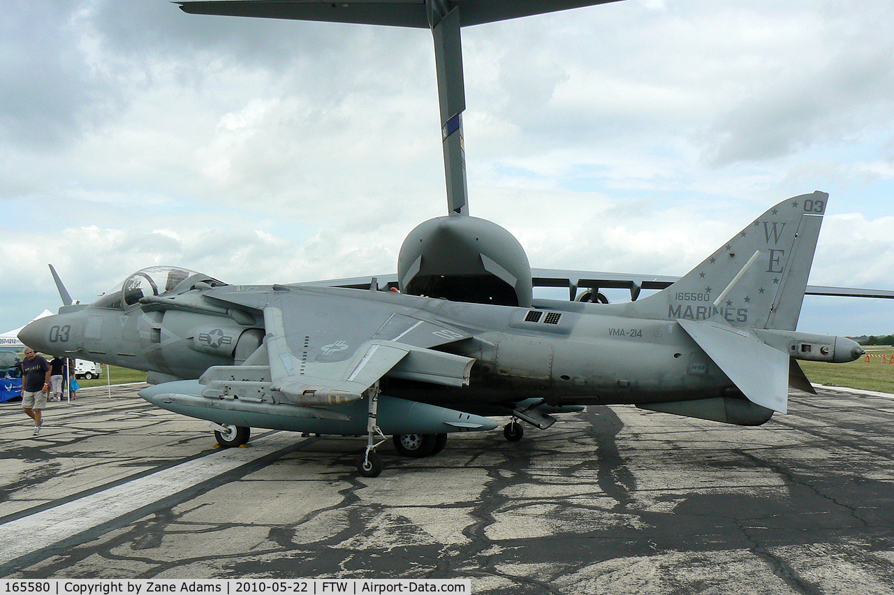 165580, Boeing AV-8B+(R)-27-MC Harrier II Plus C/N B317, At the 2010 Cowtown Warbird Roundup - Meacham Field - Fort Worth, TX