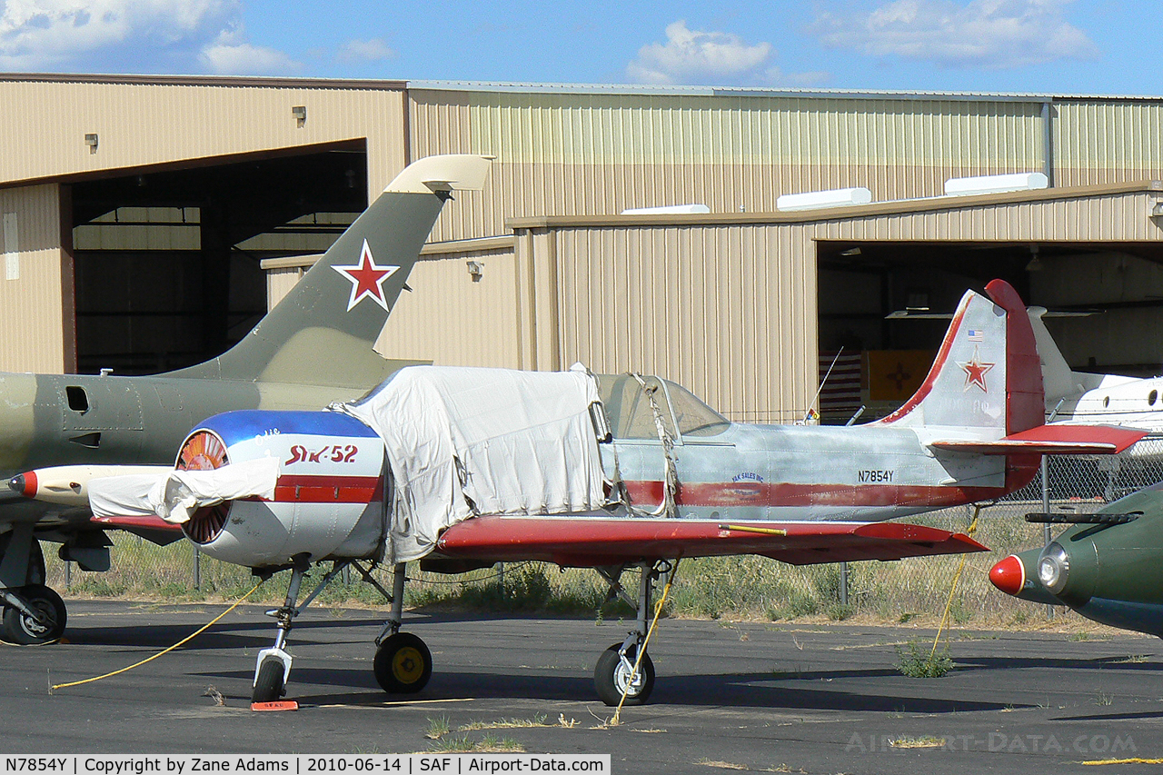 N7854Y, 1981 Yakovlev Yak-52 C/N 811414, At Santa Fe Municipal Airport - Santa Fe, NM