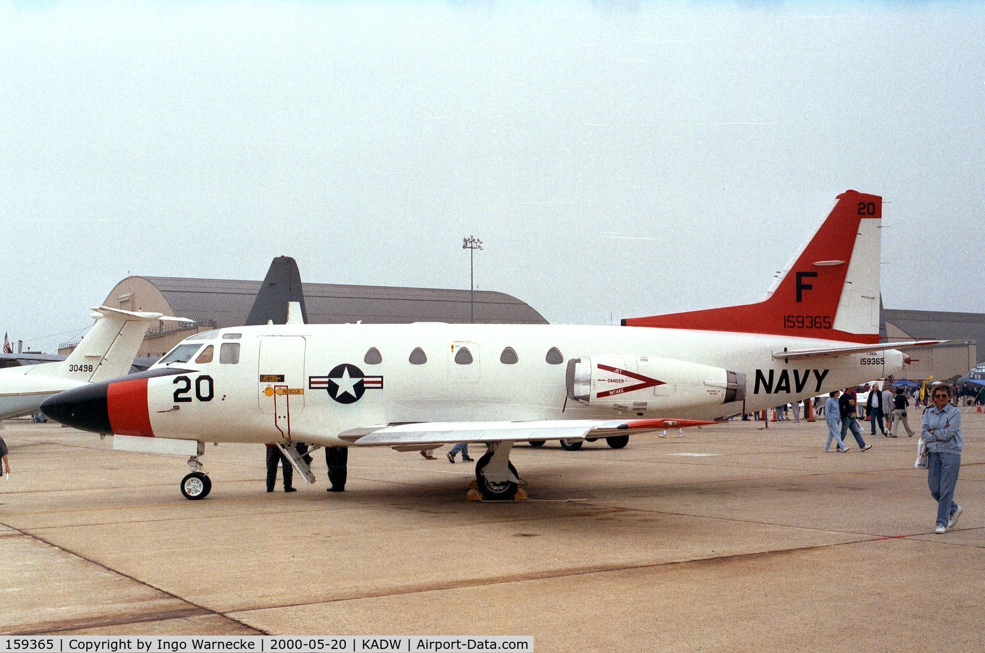 159365, North American Rockwell CT-39G Sabreliner C/N 306-70, North American Rockwell CT-39G Sabreliner of the US Navy at Andrews AFB during Armed Forces Day