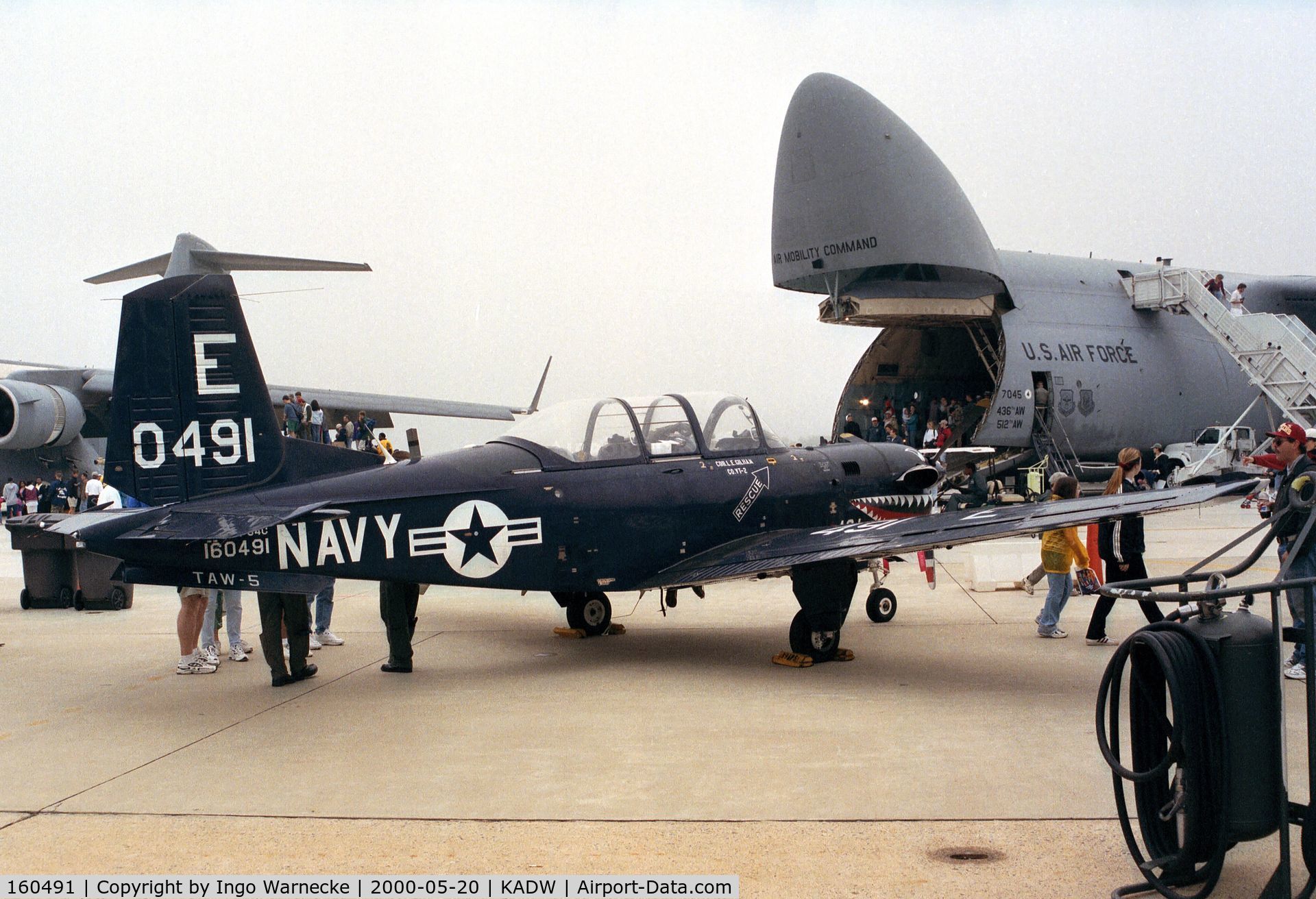 160491, Beech T-34C Turbo Mentor C/N GL-48, Beechcraft T-34C Turbo-Mentor of the US Navy at Andrews AFB during Armed Forces Day