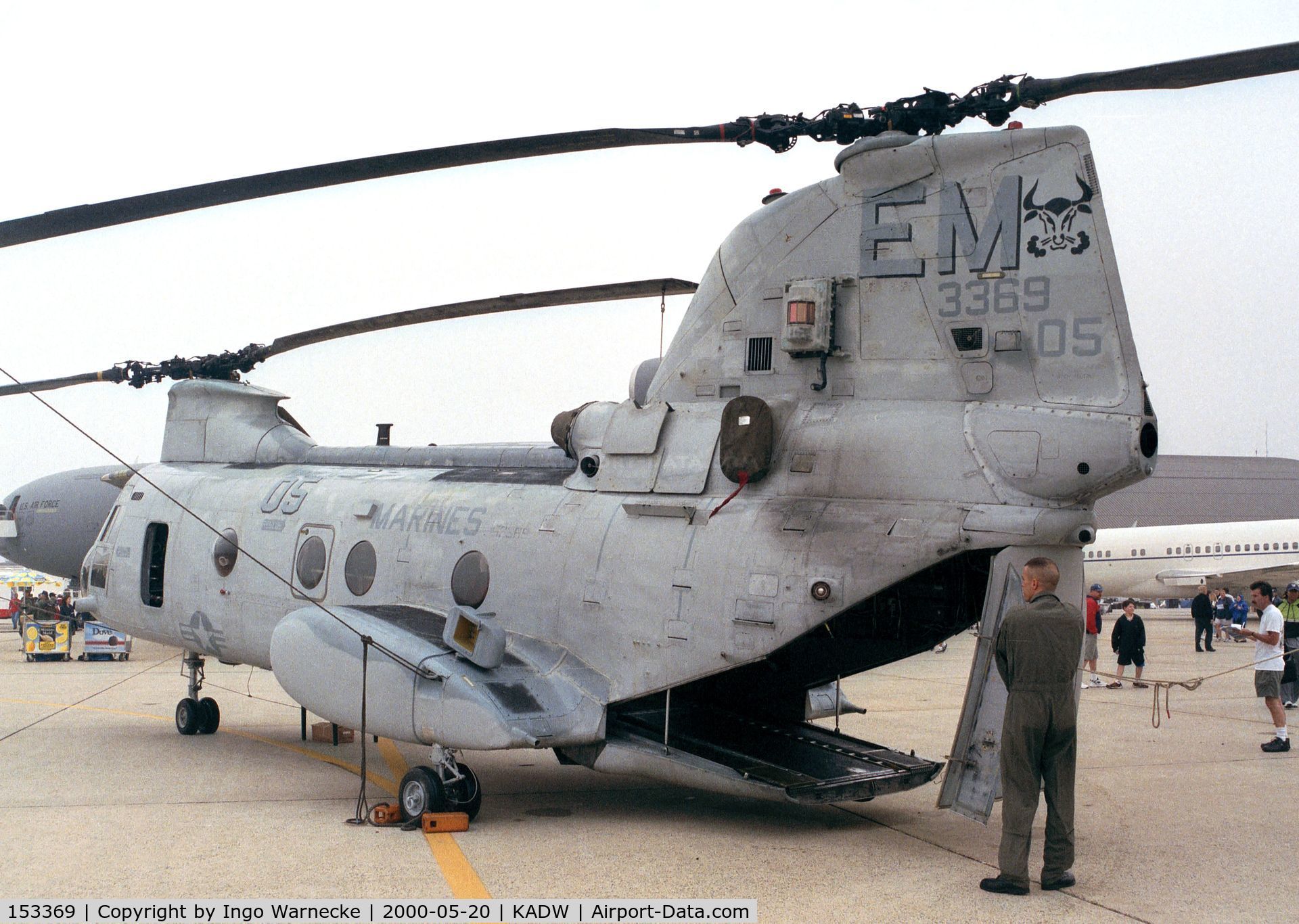 153369, Boeing Vertol CH-46E Sea Knight C/N 2265, Boeing Vertol CH-46E Sea Knight of the USMC at Andrews AFB during Armed Forces Day