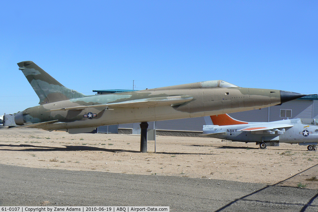 61-0107, 1961 Republic F-105D Thunderchief C/N D302, Displayed at the National Atomic Museum