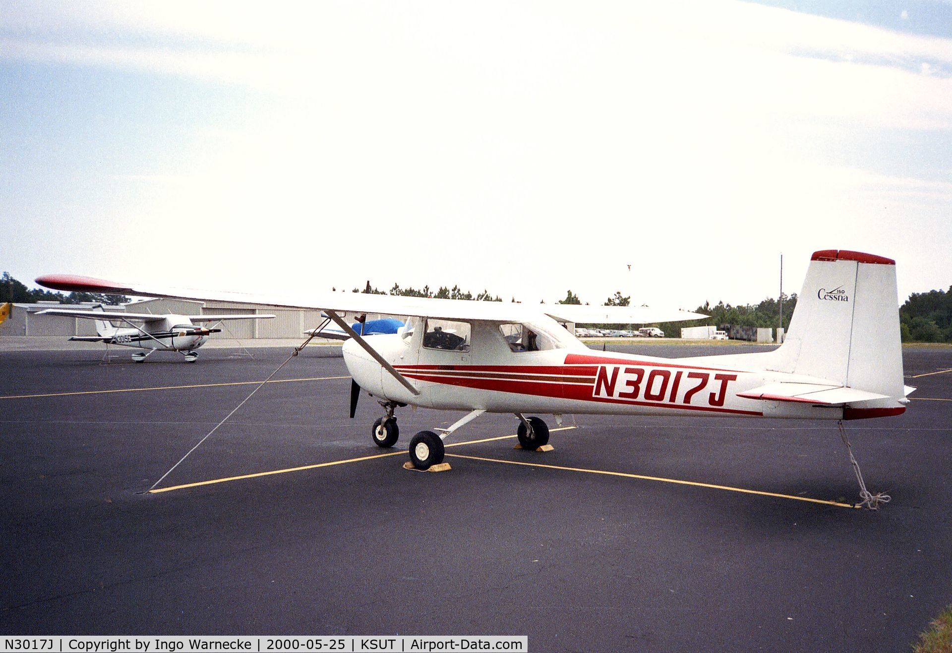 N3017J, 1965 Cessna 150E C/N 15061117, Cessna 150E at Brunswick County airport, Oak Island NC