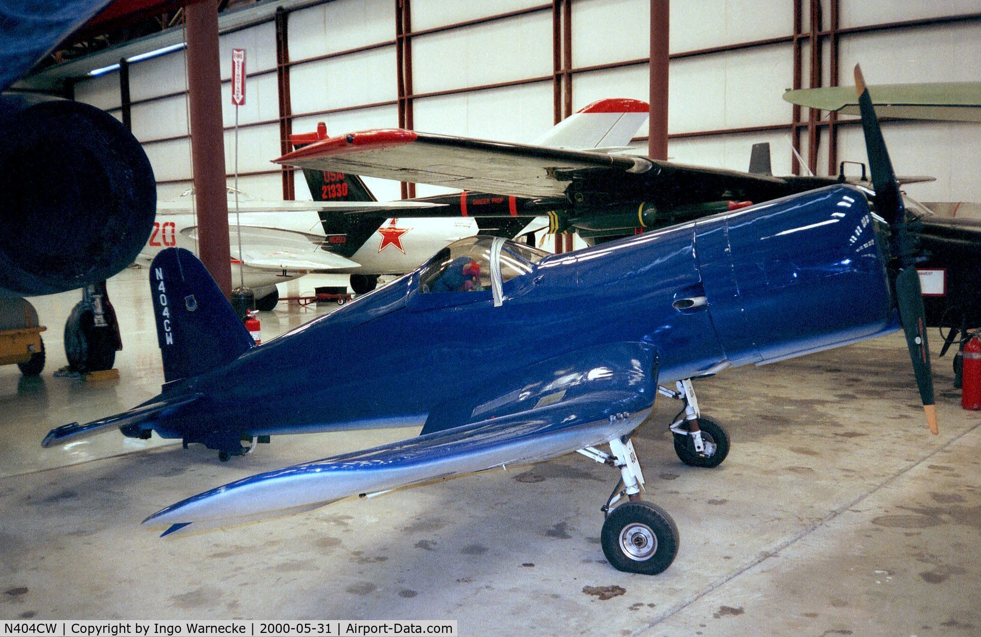N404CW, 1979 Weirick F4U Corsair C/N 80, Cliff Weirick F4U Corsair 1/2-scale replica at the Valiant Air Command Warbird Museum, Titusville FL