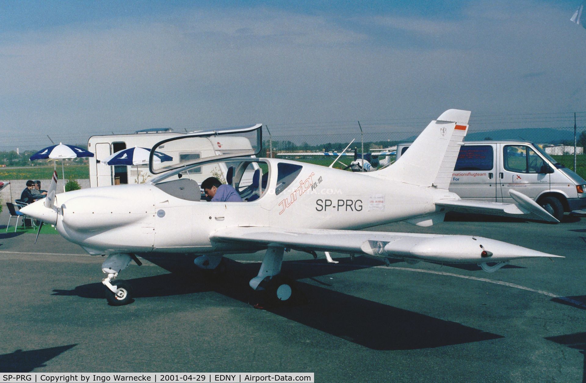 SP-PRG, PZL-Okecie PZL-112 Junior C/N 001, PZL-112 Junior at the AERO 2001, Friedrichshafen
